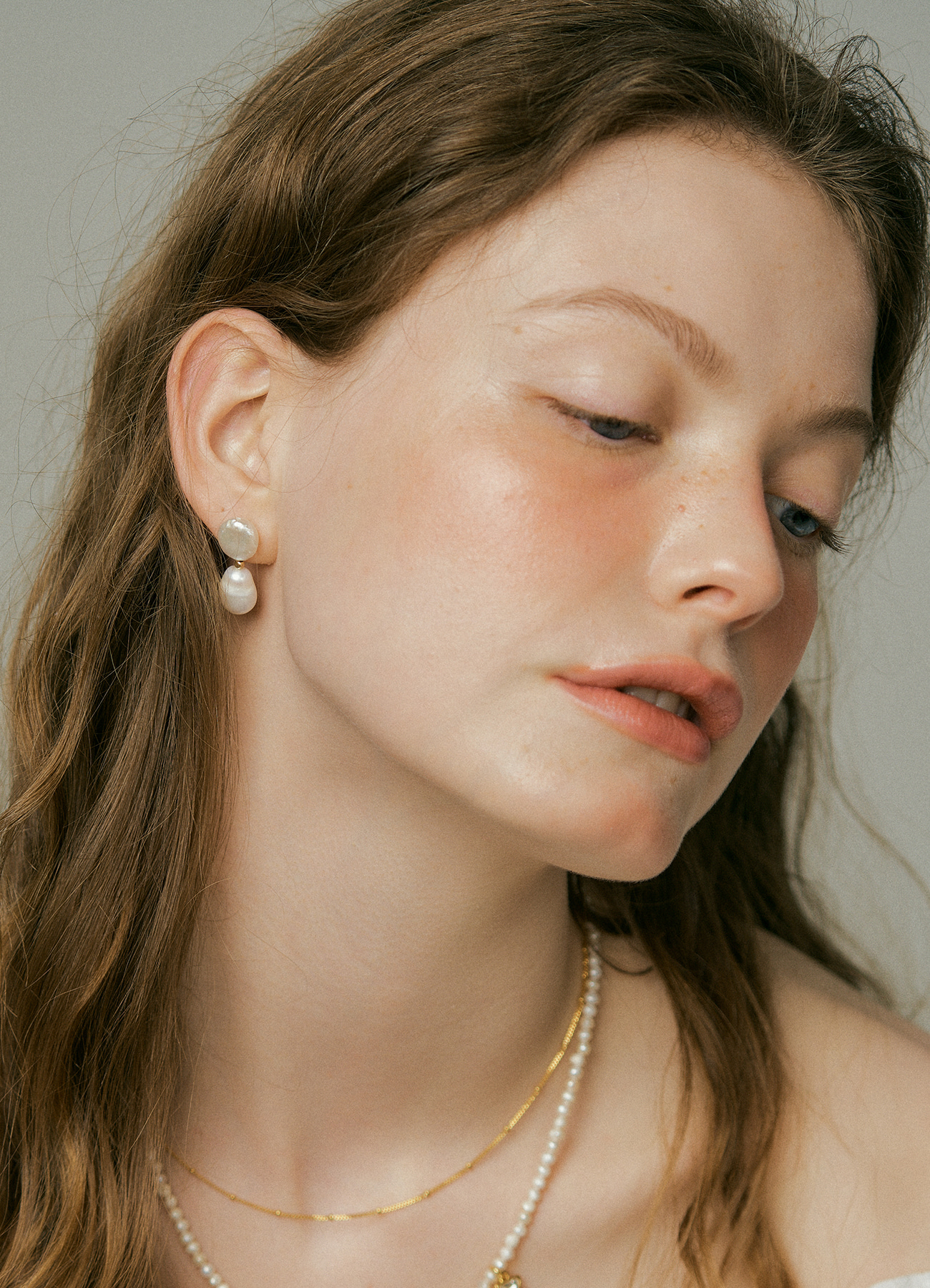 Snow White pearl Earrings