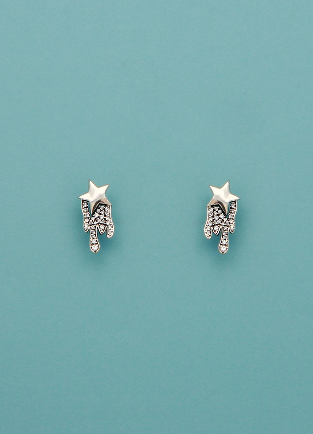 Crying Star Silver925 Earrings