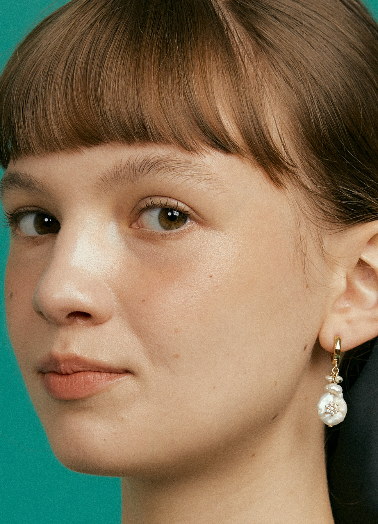 nuage natural pearl Earring[2color]