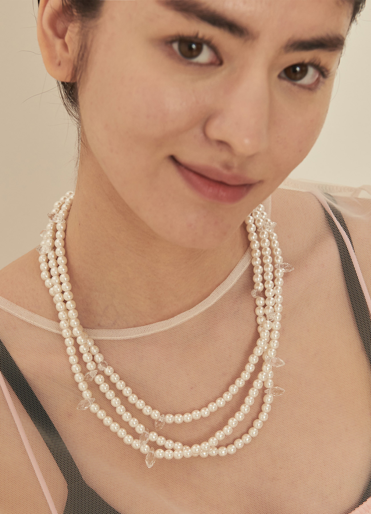 Crystal pearl Necklace